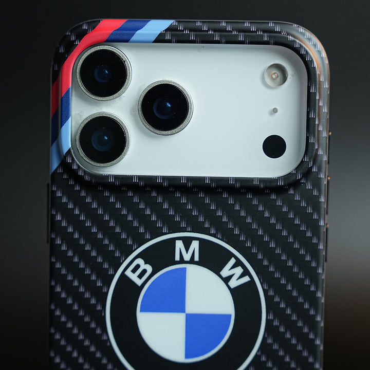 Carbon Fiber Texture Motorsport Case for iPhone 17 Pro Max | Racing Style Cover