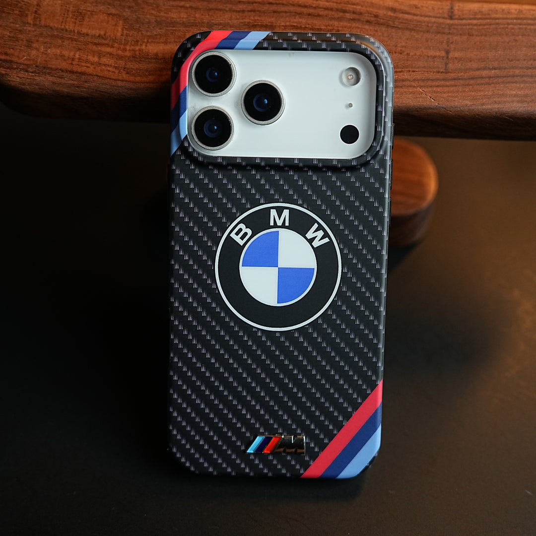 Carbon Fiber Texture Motorsport Case for iPhone 17 Pro Max | Racing Style Cover