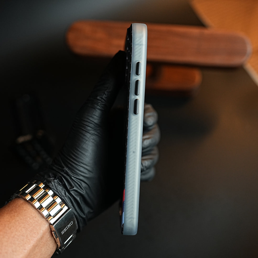 Carbon Fiber Texture Motorsport Case for iPhone 17 Pro Max | Racing Style Cover