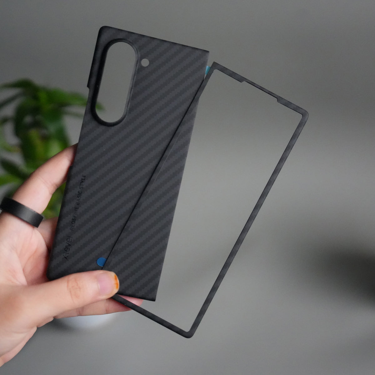 Galaxy Z Fold 5 Carbon Fiber Slim Case | Ultra-Thin Lightweight Protective Cover