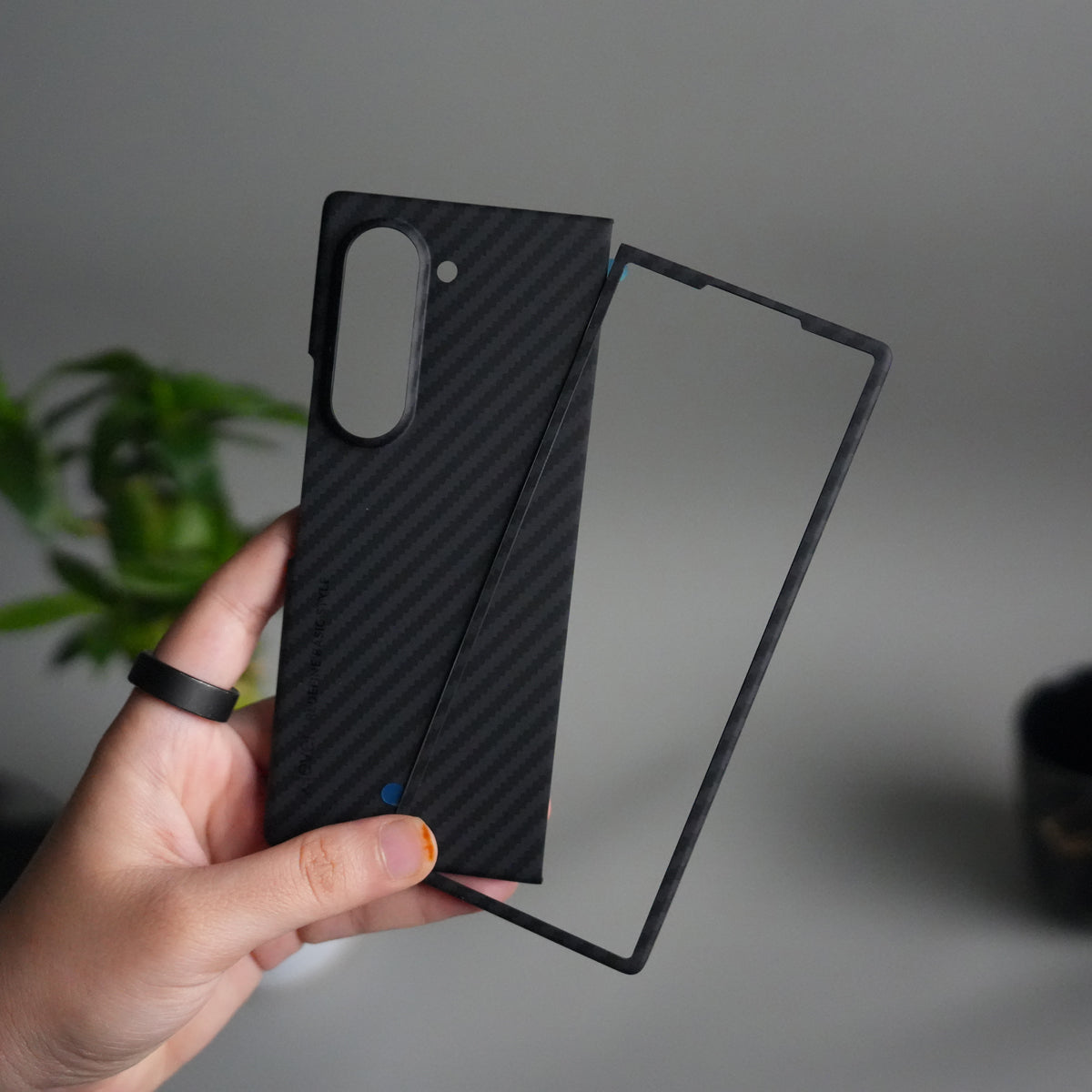 Galaxy Z Fold 5 Carbon Fiber Slim Case | Ultra-Thin Lightweight Protective Cover