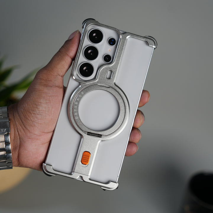 Galaxy S26 Ultra Aluminium Metal Frame Rotating Kickstand Case