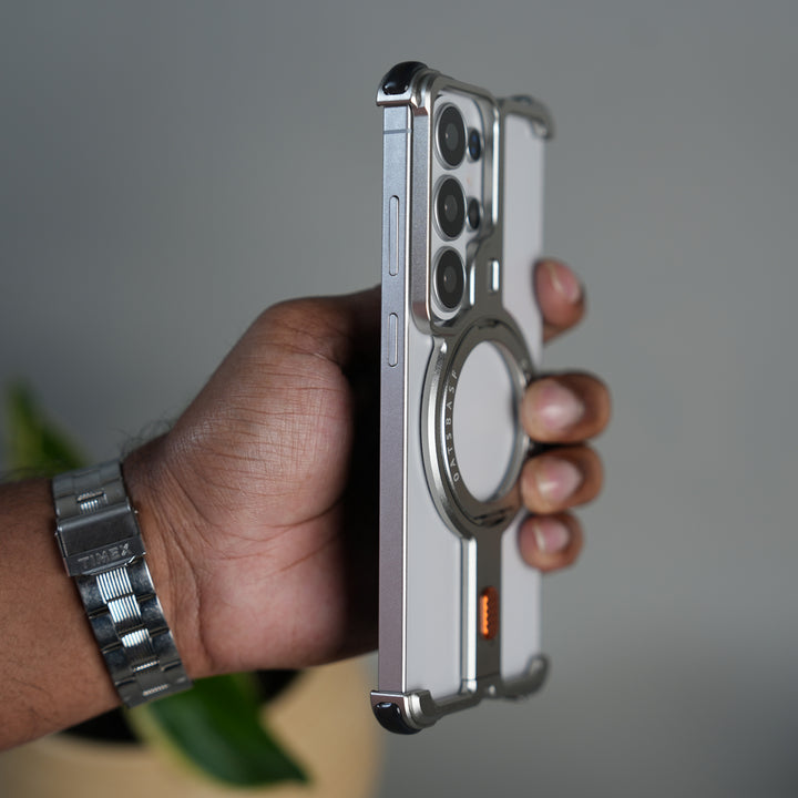 Galaxy S26 Ultra Aluminium Metal Frame Rotating Kickstand Case