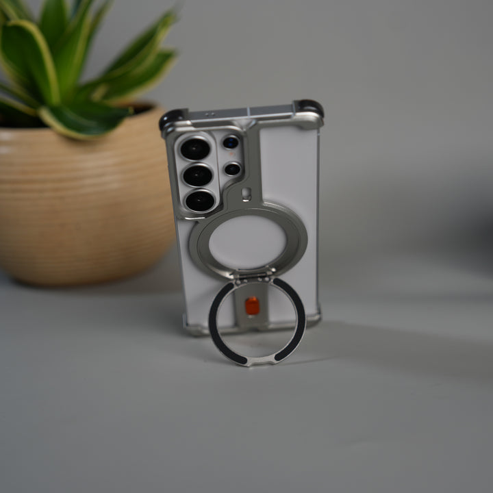 Galaxy S26 Ultra Aluminium Metal Frame Rotating Kickstand Case