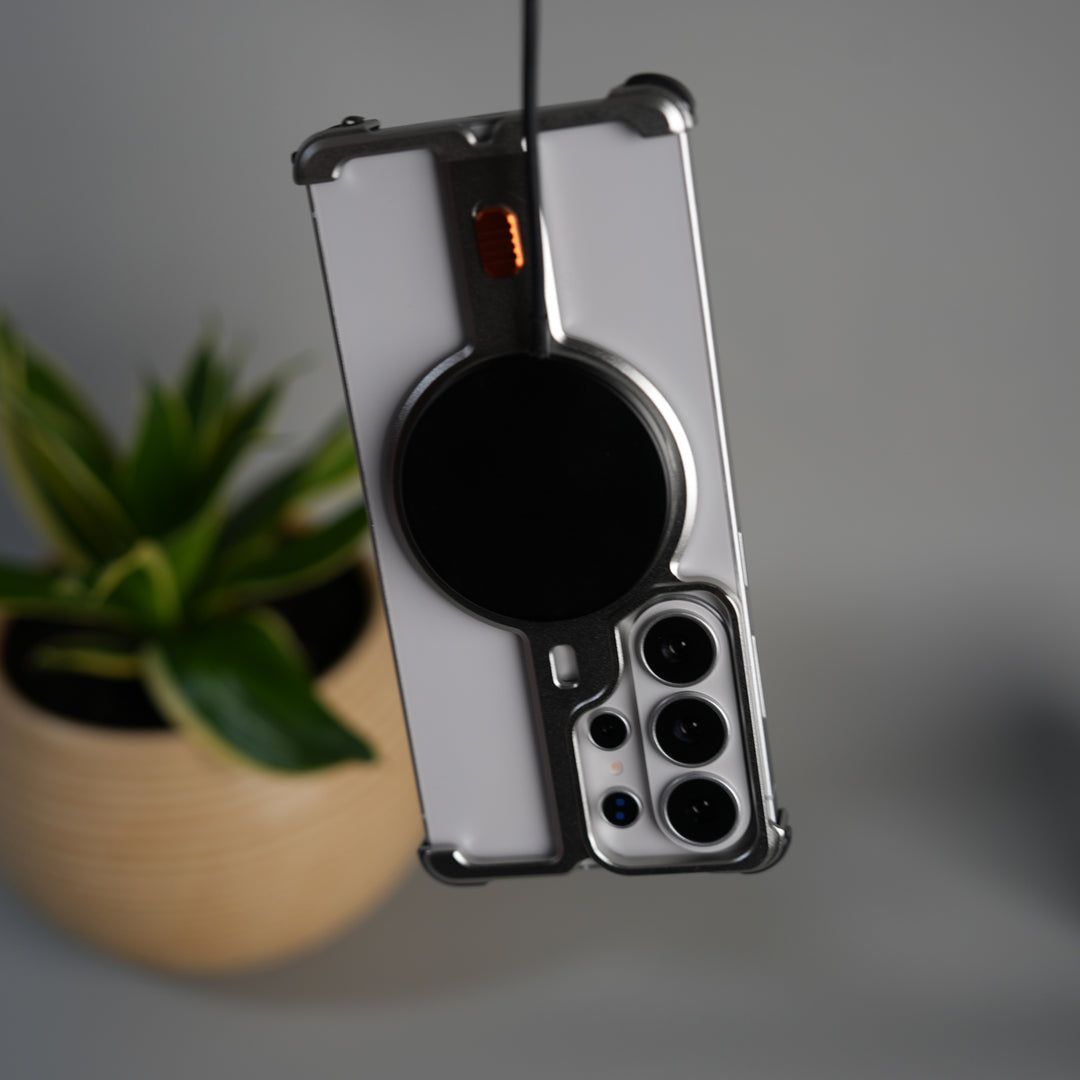Galaxy S26 Ultra Aluminium Metal Frame Rotating Kickstand Case
