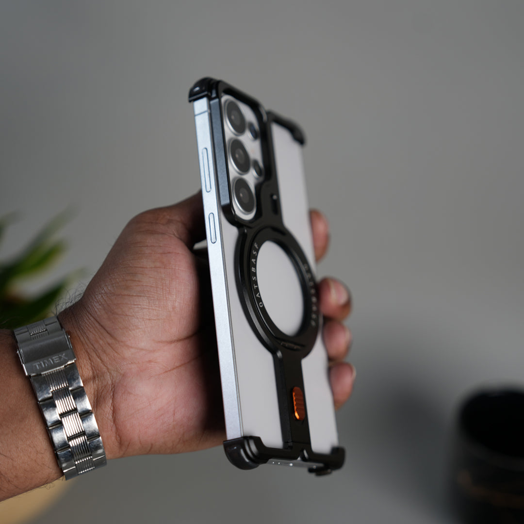 Galaxy S26 Ultra Aluminium Metal Frame Rotating Kickstand Case