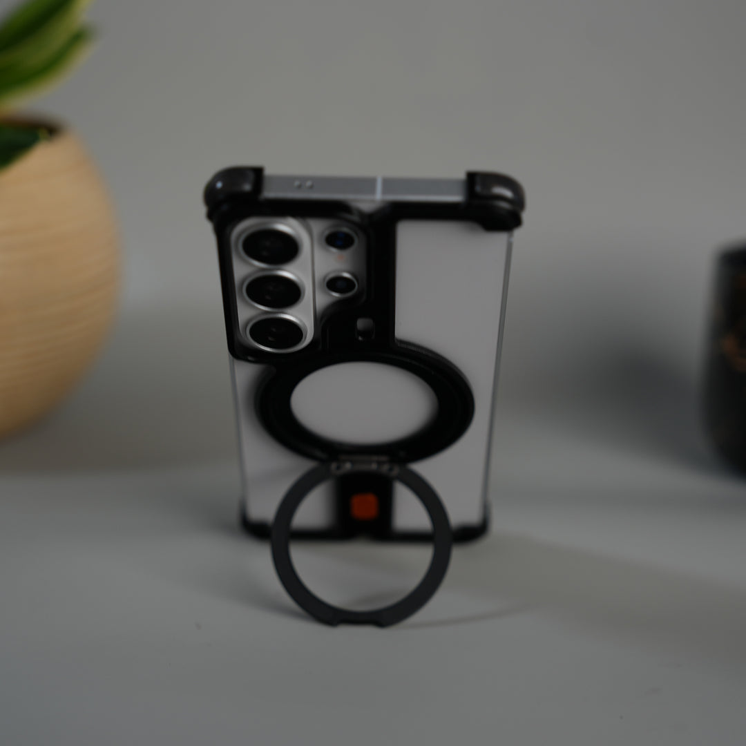 Galaxy S26 Ultra Aluminium Metal Frame Rotating Kickstand Case