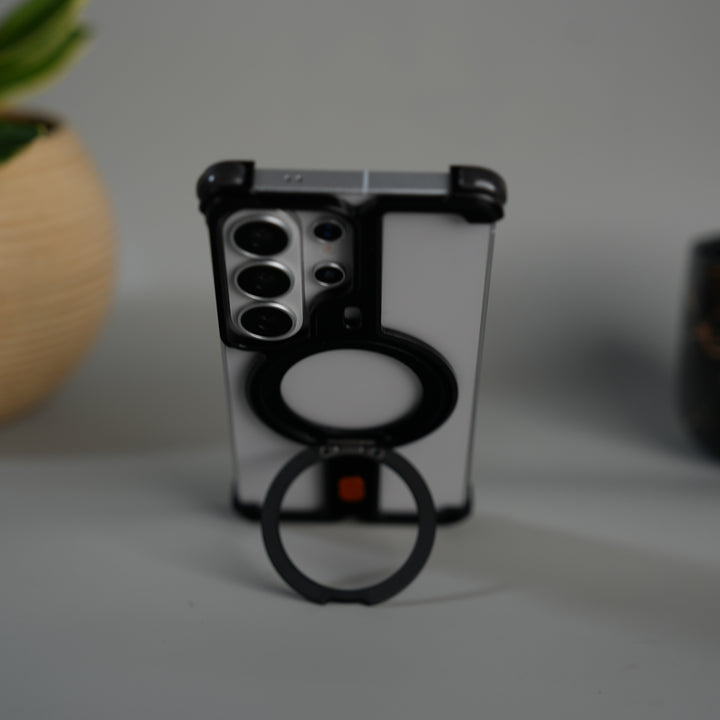 Galaxy S26 Ultra Aluminium Metal Frame Rotating Kickstand Case