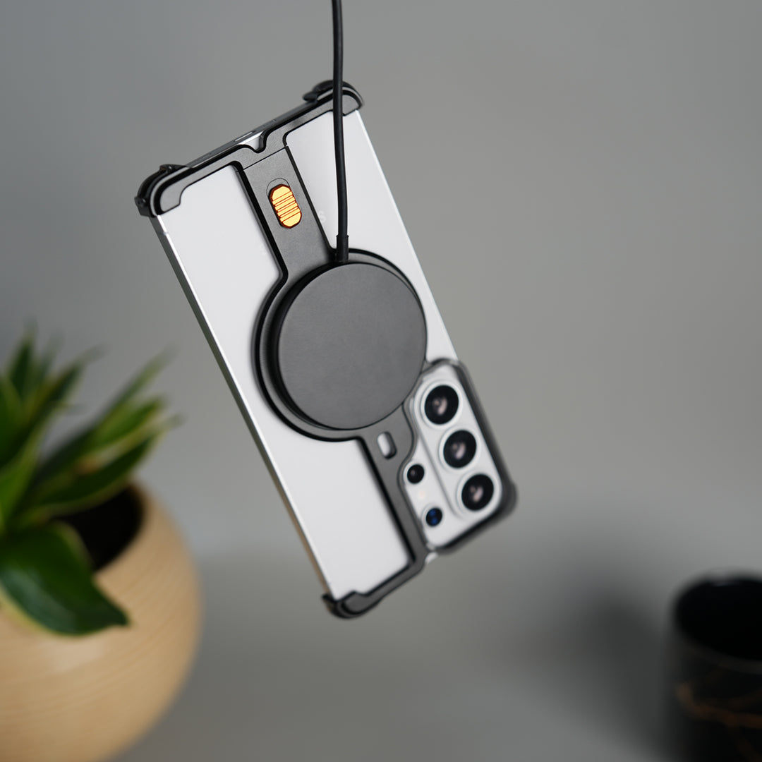 Galaxy S26 Ultra Aluminium Metal Frame Rotating Kickstand Case