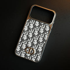 Luxury Pattern Case for iPhone 17 Series | Metallic Frame Protective Cover