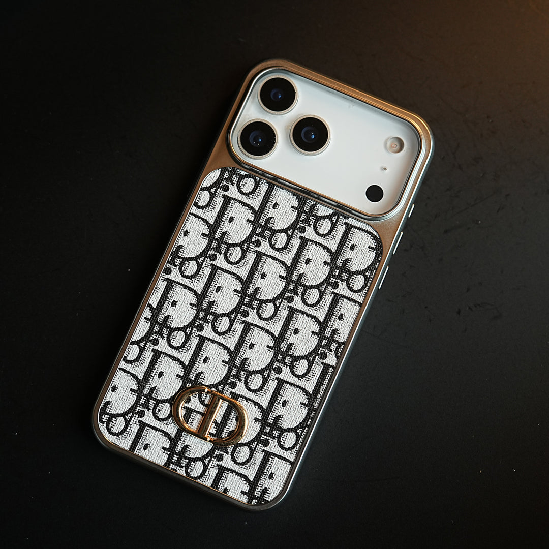 Luxury Pattern Case for iPhone 17 Series | Metallic Frame Protective Cover