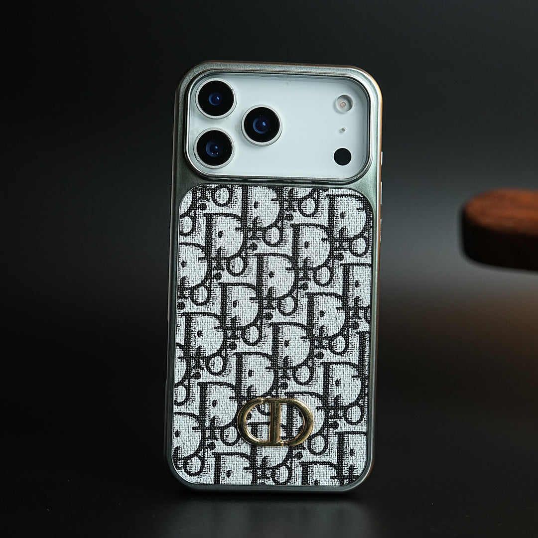 Luxury Pattern Case for iPhone 17 Series | Metallic Frame Protective Cover