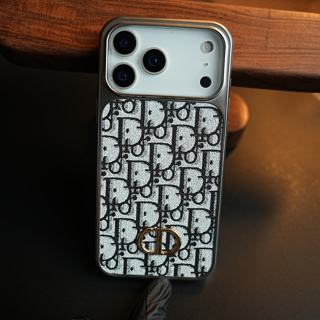 Luxury Pattern Case for iPhone 17 Series | Metallic Frame Protective Cover
