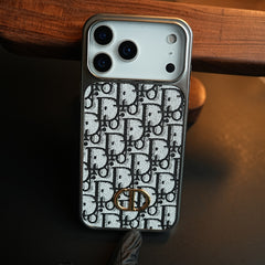 Luxury Pattern Case for iPhone 17 Series | Metallic Frame Protective Cover