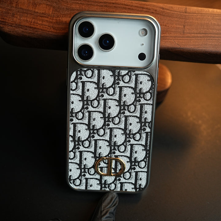 Luxury Pattern Case for iPhone 17 Series | Metallic Frame Protective Cover