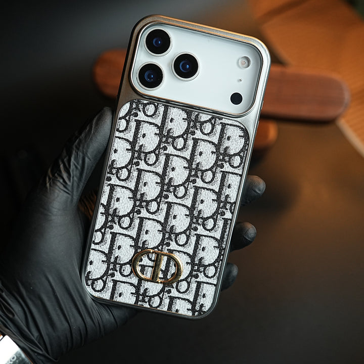 Luxury Pattern Case for iPhone 17 Series | Metallic Frame Protective Cover