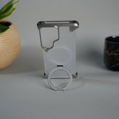 Samsung Galaxy S26 Ultra Frosted Frameless Metal Kickstand Case