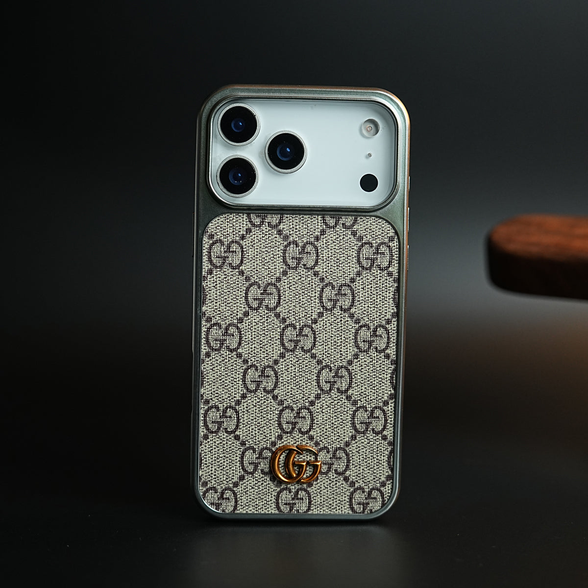 Luxury Woven Pattern Case for iPhone 17 Pro Max | Metallic Frame Protective Cover