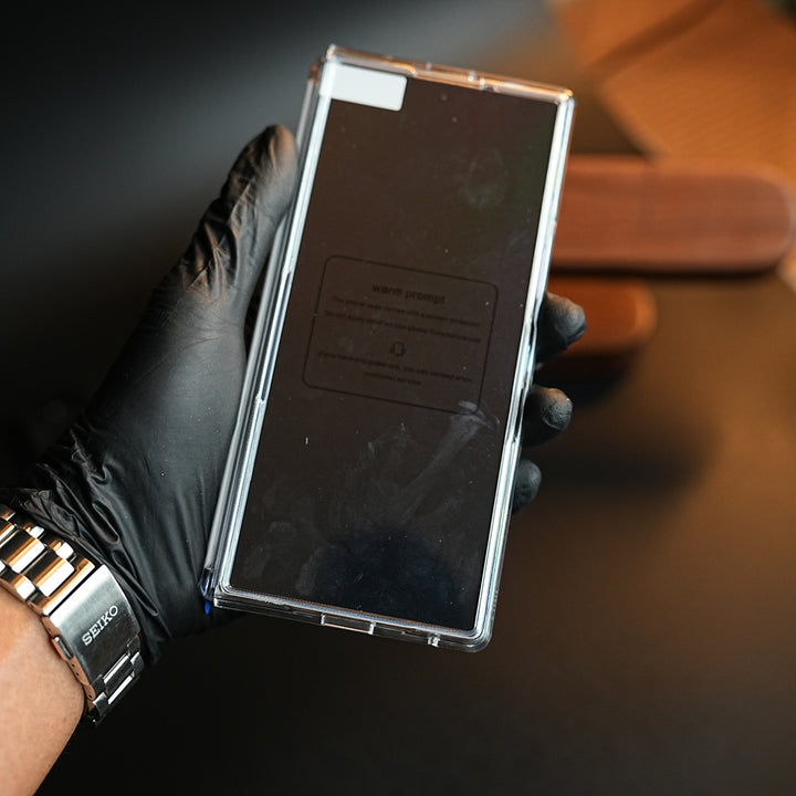 Galaxy Z Fold 8 Ultra Crystal Clear Magnetic Ring Case with Front Screen Protection
