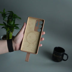Galaxy S26 Ultra Silicone Case | Magnetic Ring | Silicone Grip Strap Cover