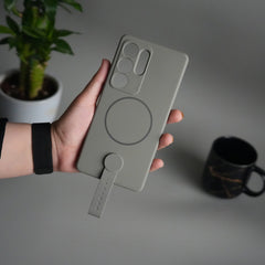 Galaxy S26 Ultra Silicone Case | Magnetic Ring | Silicone Grip Strap Cover