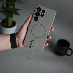 Galaxy S26 Ultra Silicone Case | Magnetic Ring | Silicone Grip Strap Cover