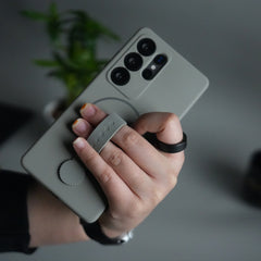 Galaxy S26 Ultra Silicone Case | Magnetic Ring | Silicone Grip Strap Cover