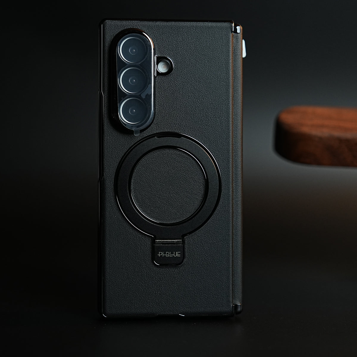 Leather Texture Case for Samsung Galaxy Z Fold 8 Ultra | Ring Stand & Screen Protector