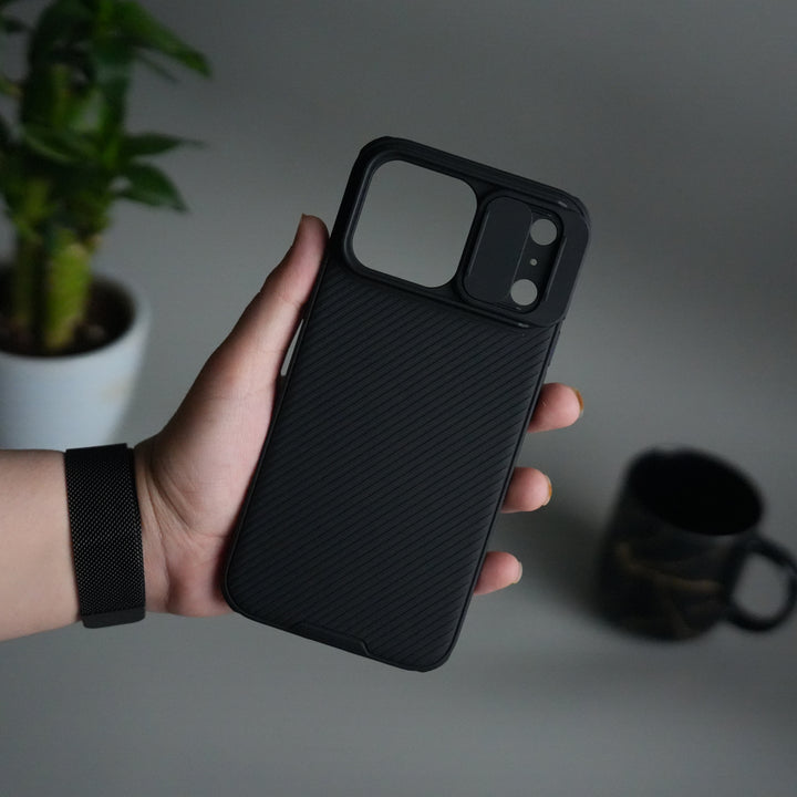 Nillkin iPhone 17 Pro Max Camera Shutter Case | Slim Shockproof Privacy Cover with Lens Protection