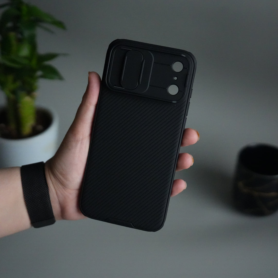 Nillkin iPhone 17 Pro Max Camera Shutter Case | Slim Shockproof Privacy Cover with Lens Protection