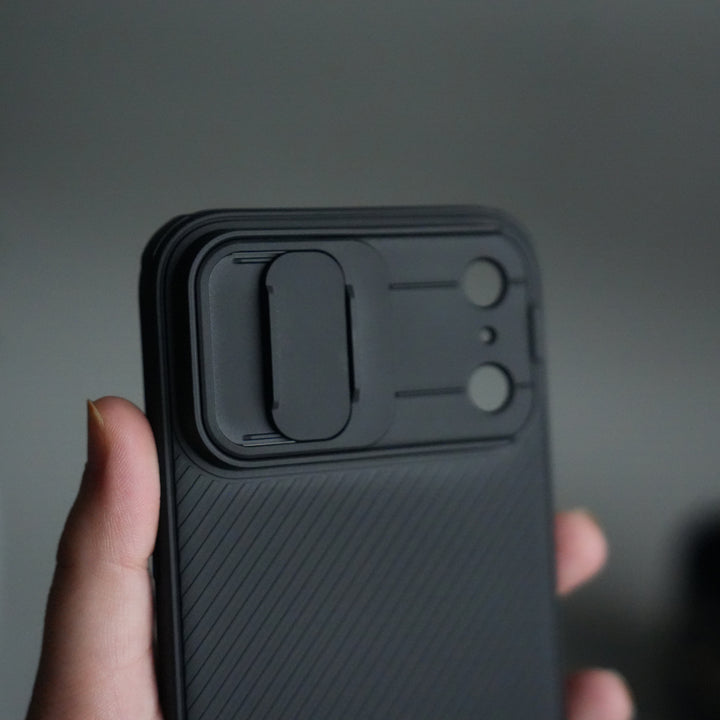 Nillkin iPhone 17 Pro Max Camera Shutter Case | Slim Shockproof Privacy Cover with Lens Protection