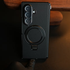 Leather Texture Case for Samsung Galaxy Z Fold 8 Ultra | Ring Stand & Screen Protector
