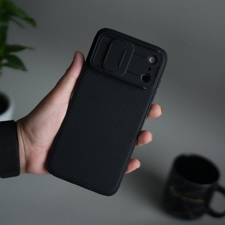 Nillkin iPhone 17 Pro Max Camera Shutter Case | Slim Shockproof Privacy Cover with Lens Protection