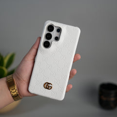 Galaxy S26 Ultra Luxury GG Fashion Leather Brand Case Cover