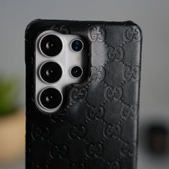 Galaxy S26 Ultra Luxury GG Fashion Leather Brand Case Cover