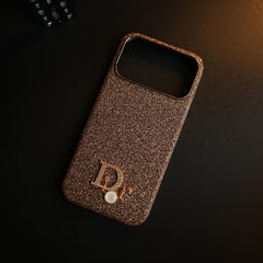 Luxury Glitter Case with 3D Metal Emblem for iPhone 18 Series | Premium Sparkle Finish