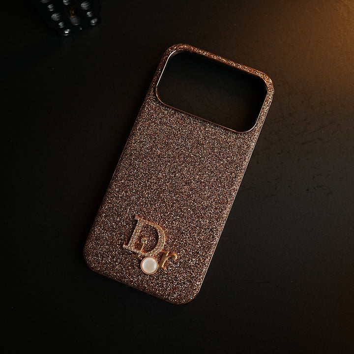 Luxury Glitter Case with 3D Metal Emblem for iPhone 17 Series | Premium Sparkle Finish