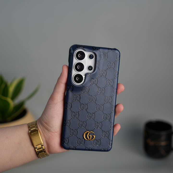 Galaxy S26 Ultra Luxury GG Fashion Leather Brand Case Cover