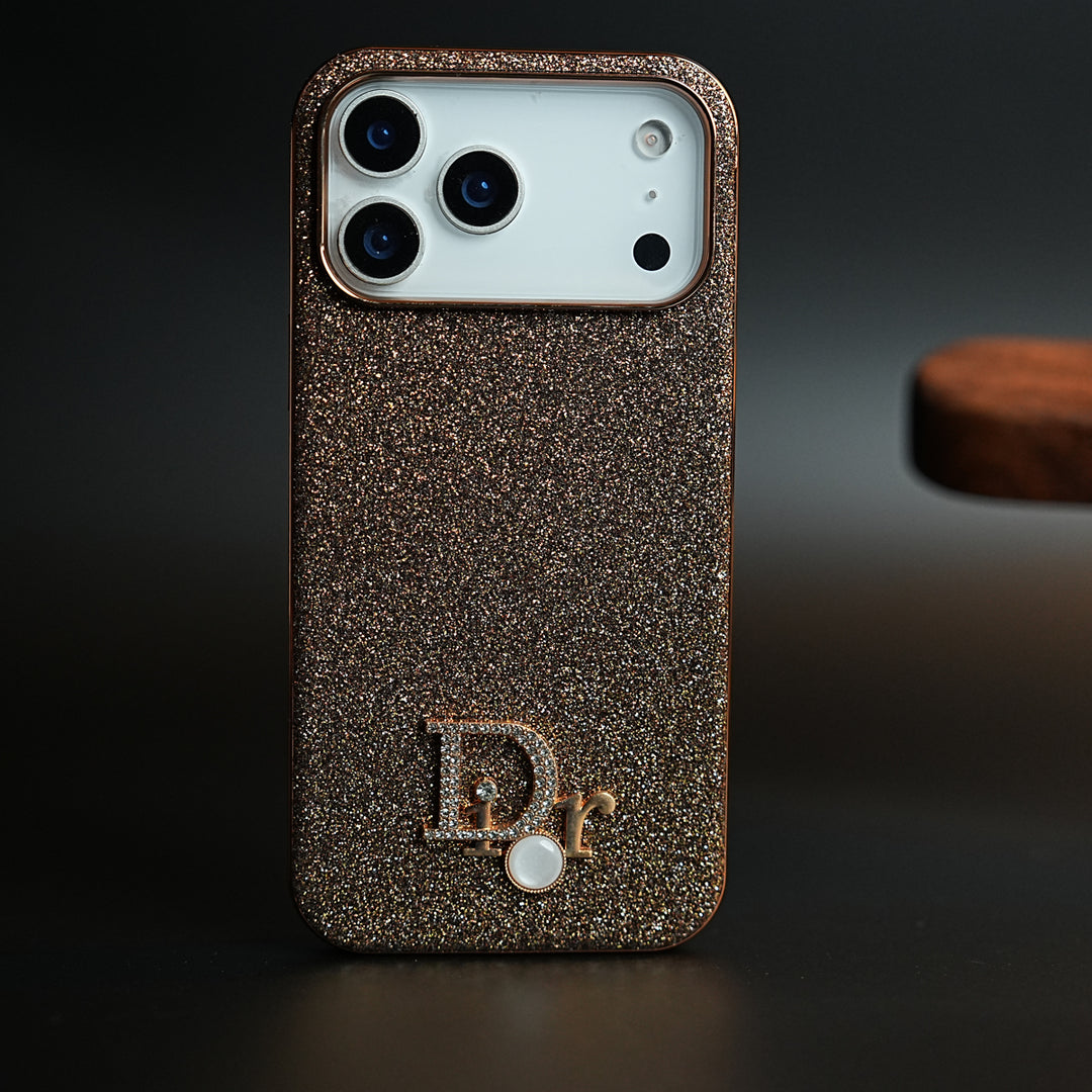 Luxury Glitter Case with 3D Metal Emblem for iPhone 17 Series | Premium Sparkle Finish