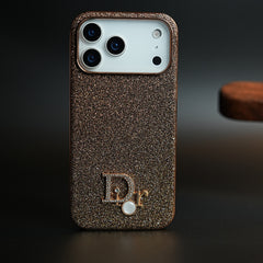 Luxury Glitter Case with 3D Metal Emblem for iPhone 18 Series | Premium Sparkle Finish