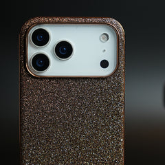 Luxury Glitter Case with 3D Metal Emblem for iPhone 18 Series | Premium Sparkle Finish