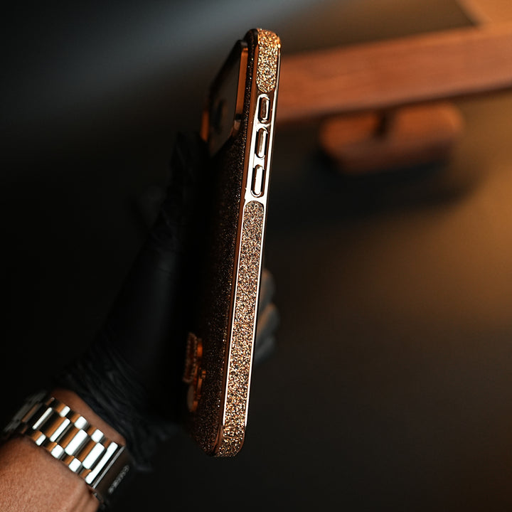 Luxury Glitter Case with 3D Metal Emblem for iPhone 17 Series | Premium Sparkle Finish