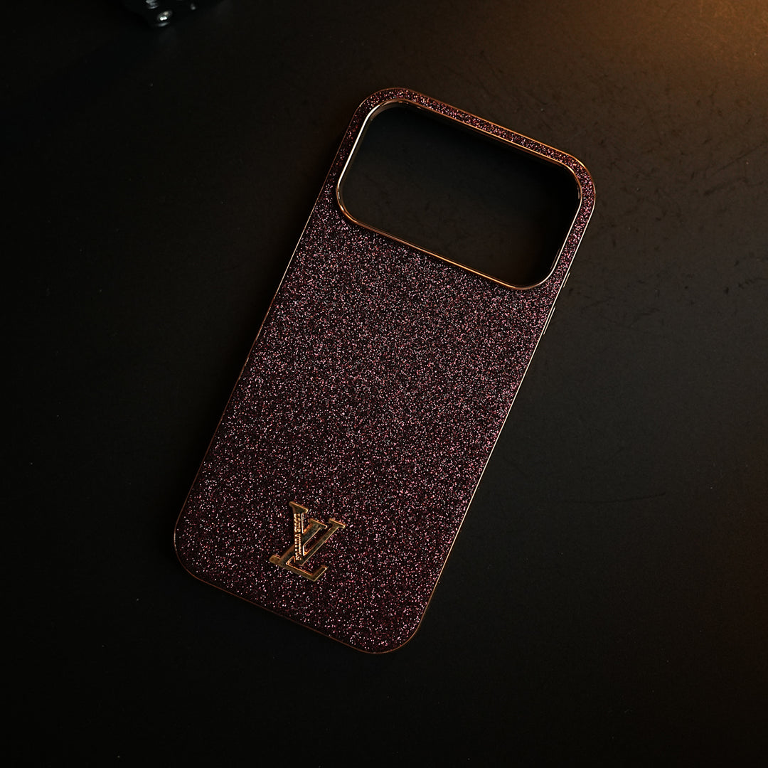 Luxury Glitter Case with 3D Metal Emblem for iPhone 17 Series | Premium Sparkle Finish