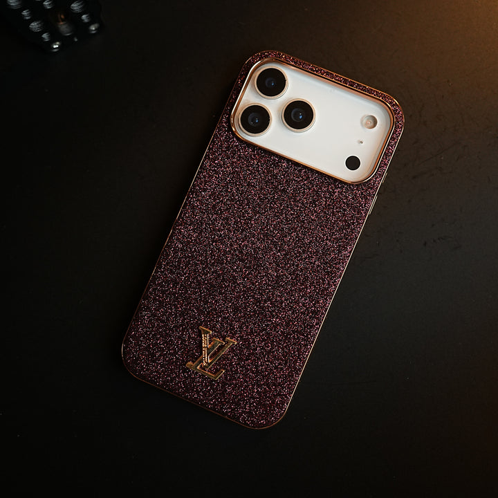 Luxury Glitter Case with 3D Metal Emblem for iPhone 17 Series | Premium Sparkle Finish