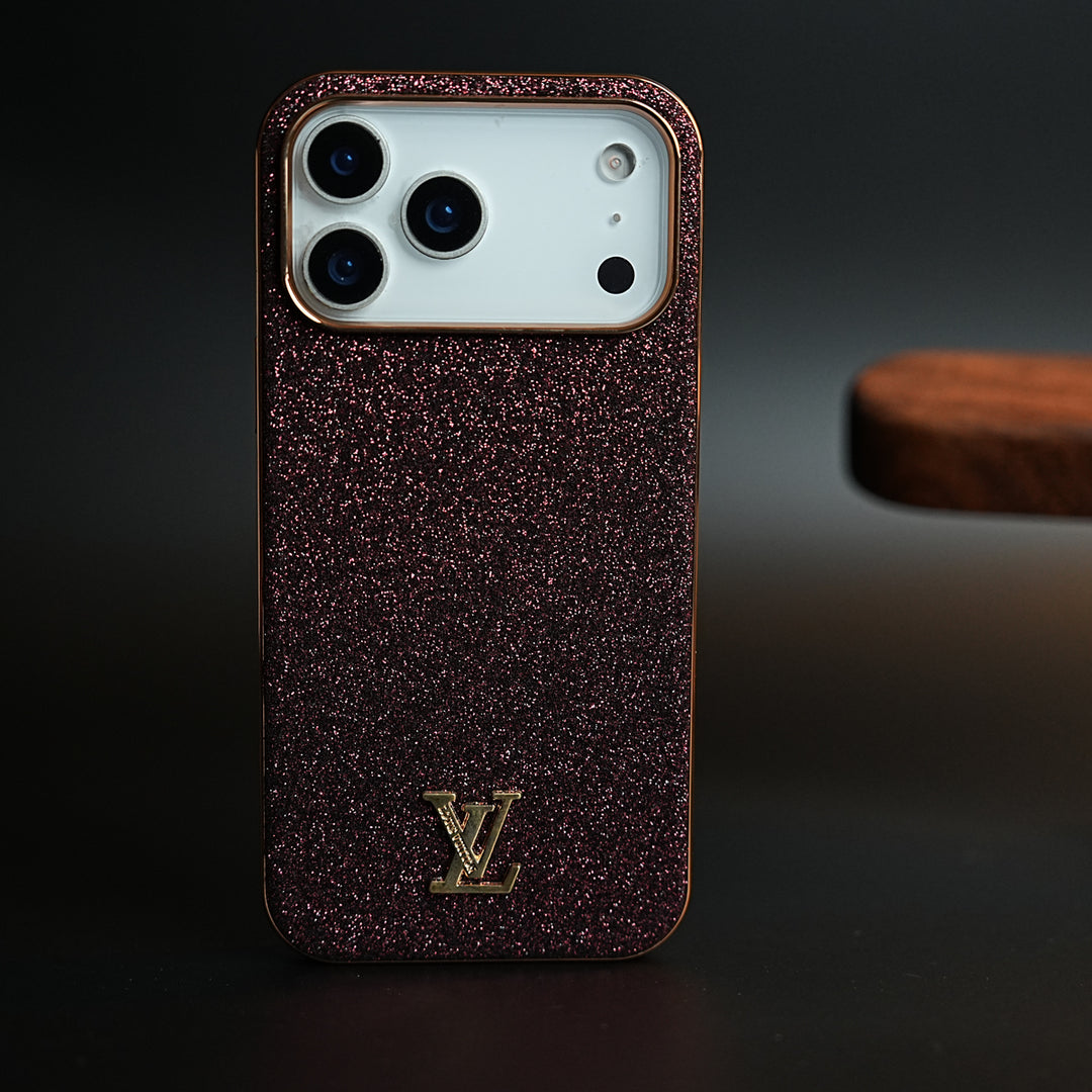 Luxury Glitter Case with 3D Metal Emblem for iPhone 17 Series | Premium Sparkle Finish
