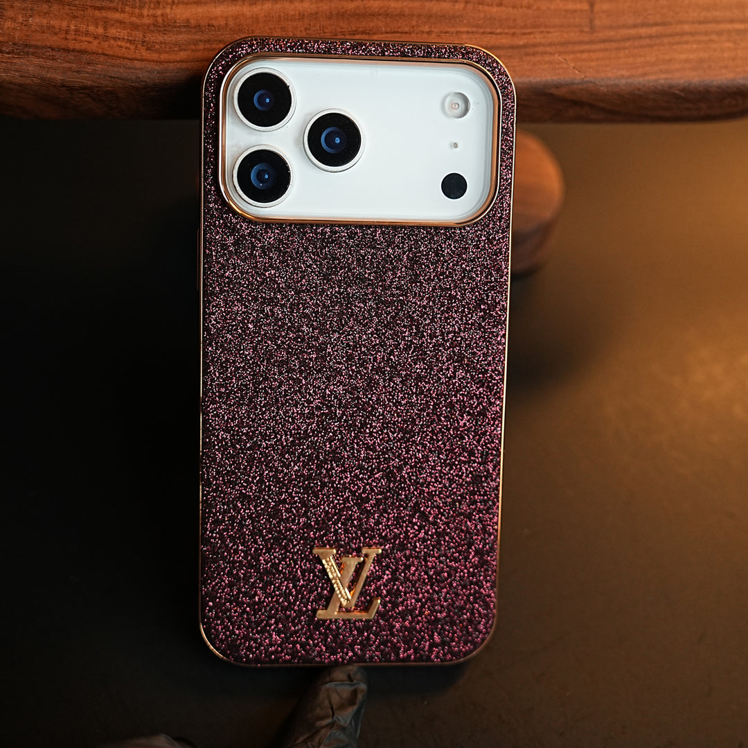 Luxury Glitter Case with 3D Metal Emblem for iPhone 17 Series | Premium Sparkle Finish