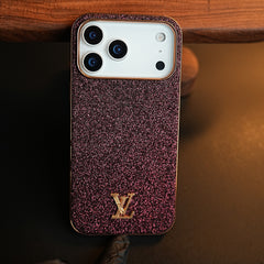 Luxury Glitter Case with 3D Metal Emblem for iPhone 18 Series | Premium Sparkle Finish
