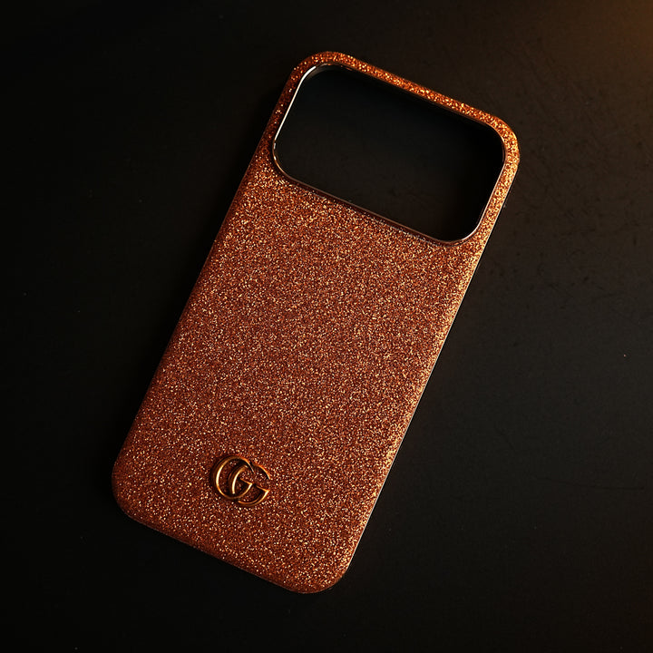 Luxury Glitter Case with 3D Metal Emblem for iPhone 17 Series | Premium Sparkle Finish