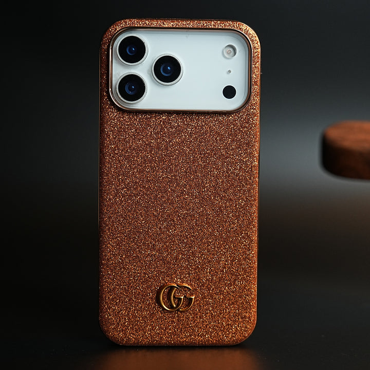 Luxury Glitter Case with 3D Metal Emblem for iPhone 17 Series | Premium Sparkle Finish
