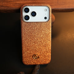 Luxury Glitter Case with 3D Metal Emblem for iPhone 18 Series | Premium Sparkle Finish